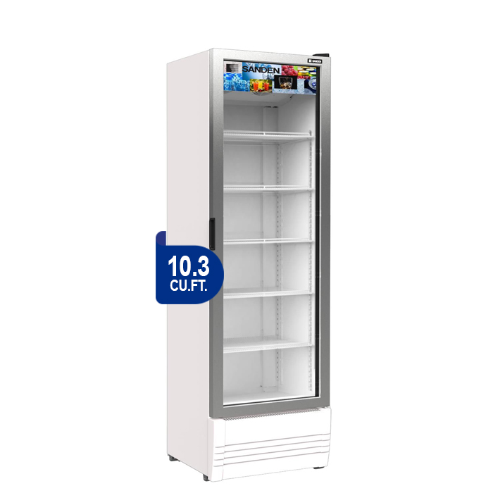 SANDEN 10.2 CU FT UPRIGHT CHILLER, 290 LITERS