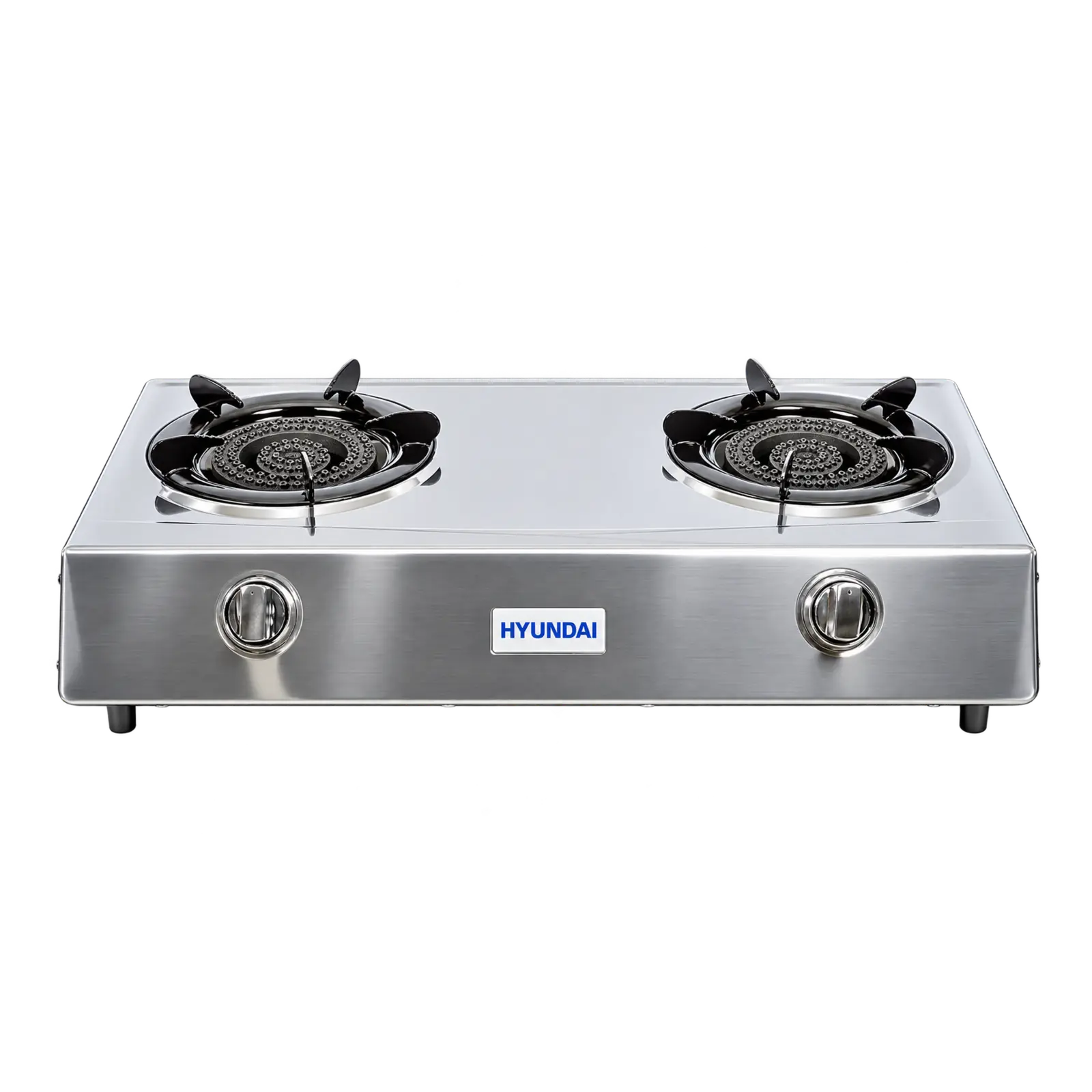 HYUNDAI Table Top, Double Burner, Stainless Steel, Heavy duty