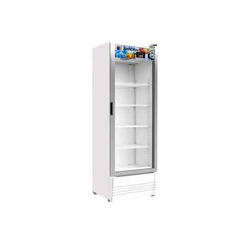 SANDEN 13 CU FT UPRIGHT CHILLER, 390 LITERS