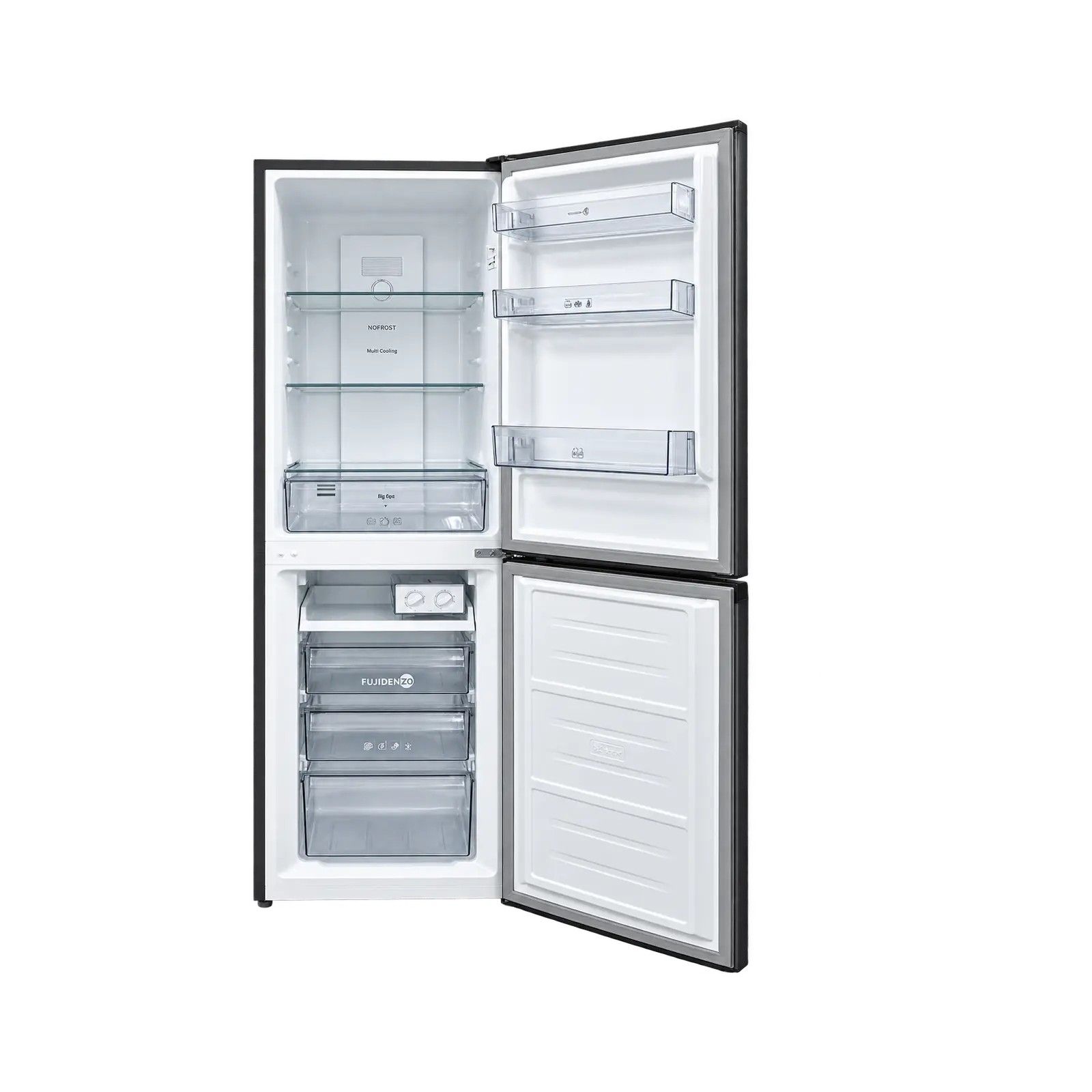 FUJIDENZO REFRIGERATOR 9 CU.FT. BOTTOM MOUNT FREEZER