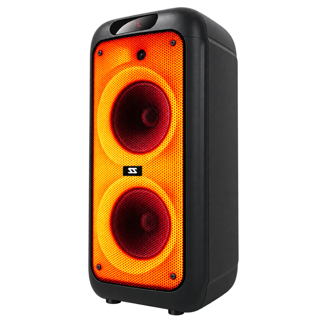 TJ MEDIA PORTABLE SPEAKER, CRYSTAL CLEAR PANEL,120W RMS|8"SUBWOOFER