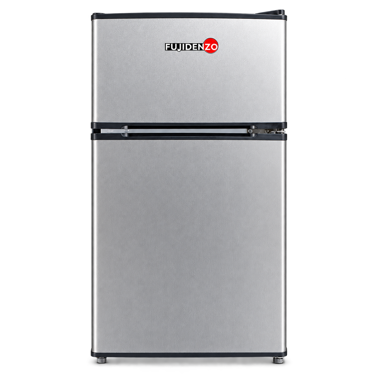 FUJIDENZO TWO-DOOR REFRIGERATOR 3.5CUFT - TITANIUM