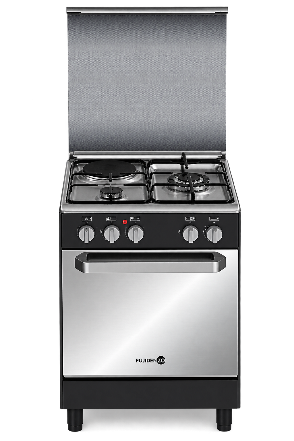 FUJIDENZO GAS RANGE 50X55CM, 2GAS, WITH ROTISSERIE