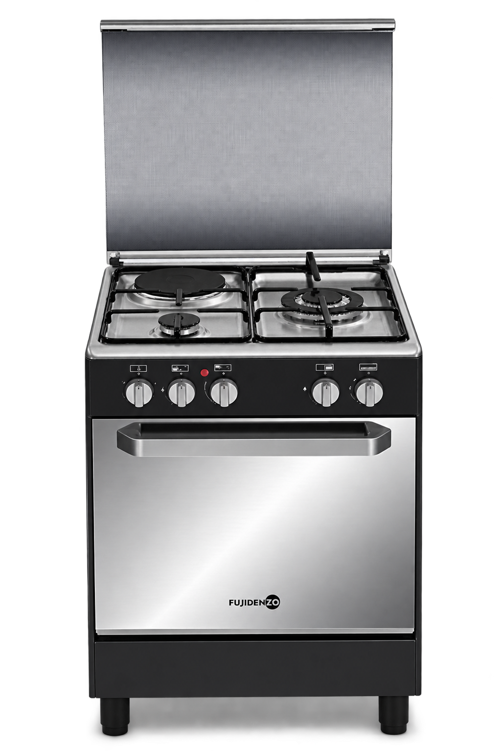 FUJIDENZO 50x55 CM. 2 GAS+1 ELECTRIC BURNER,ROTISSERIE
