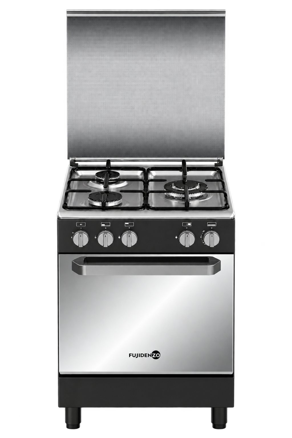 FUJIDENZO GAS RANGE 50X55CM,3GAS BRNR, THERMOSTAT, ROTISSERIE