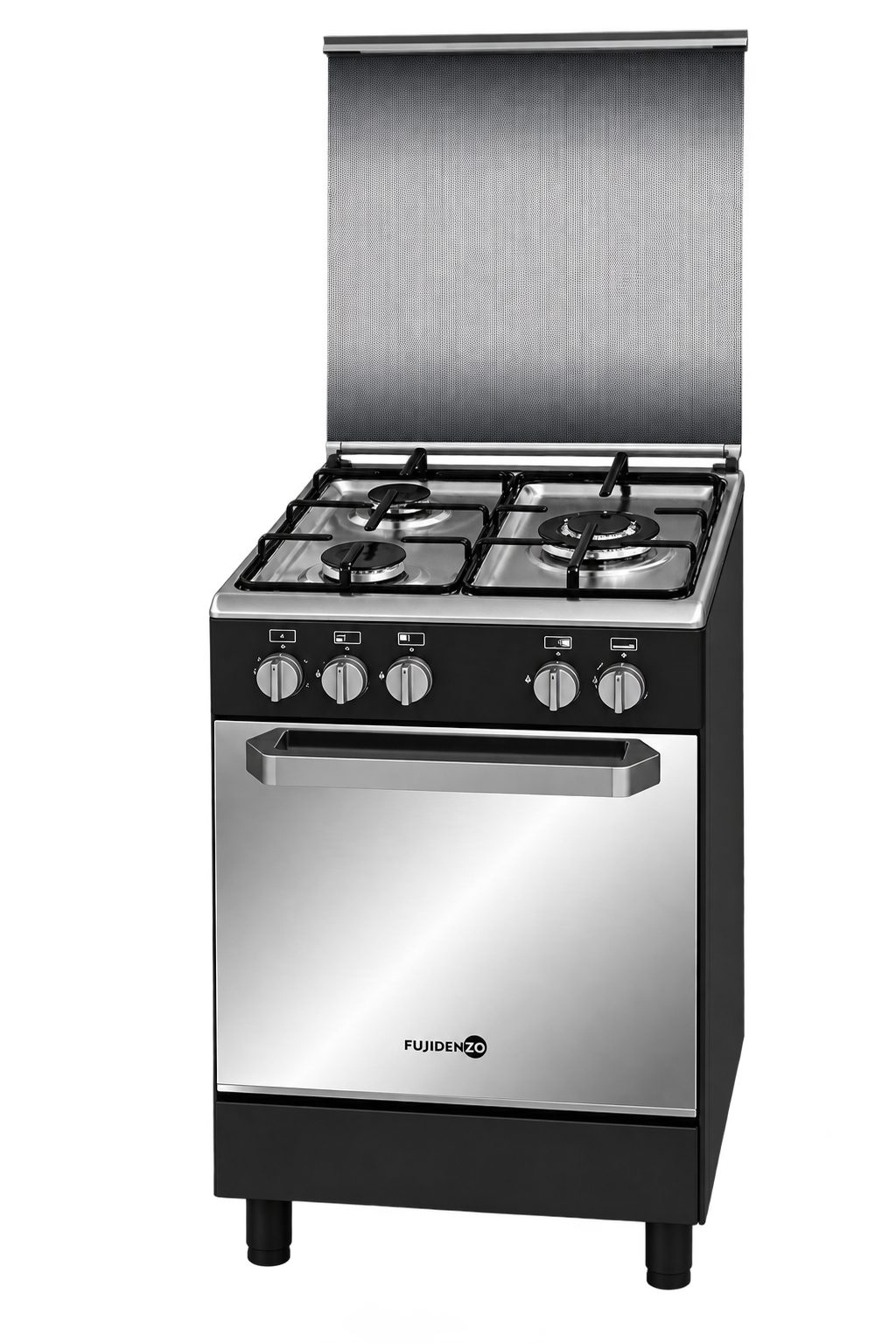 FUJIDENZO GAS RANGE 50X55CM,3GAS BRNR, THERMOSTAT, ROTISSERIE