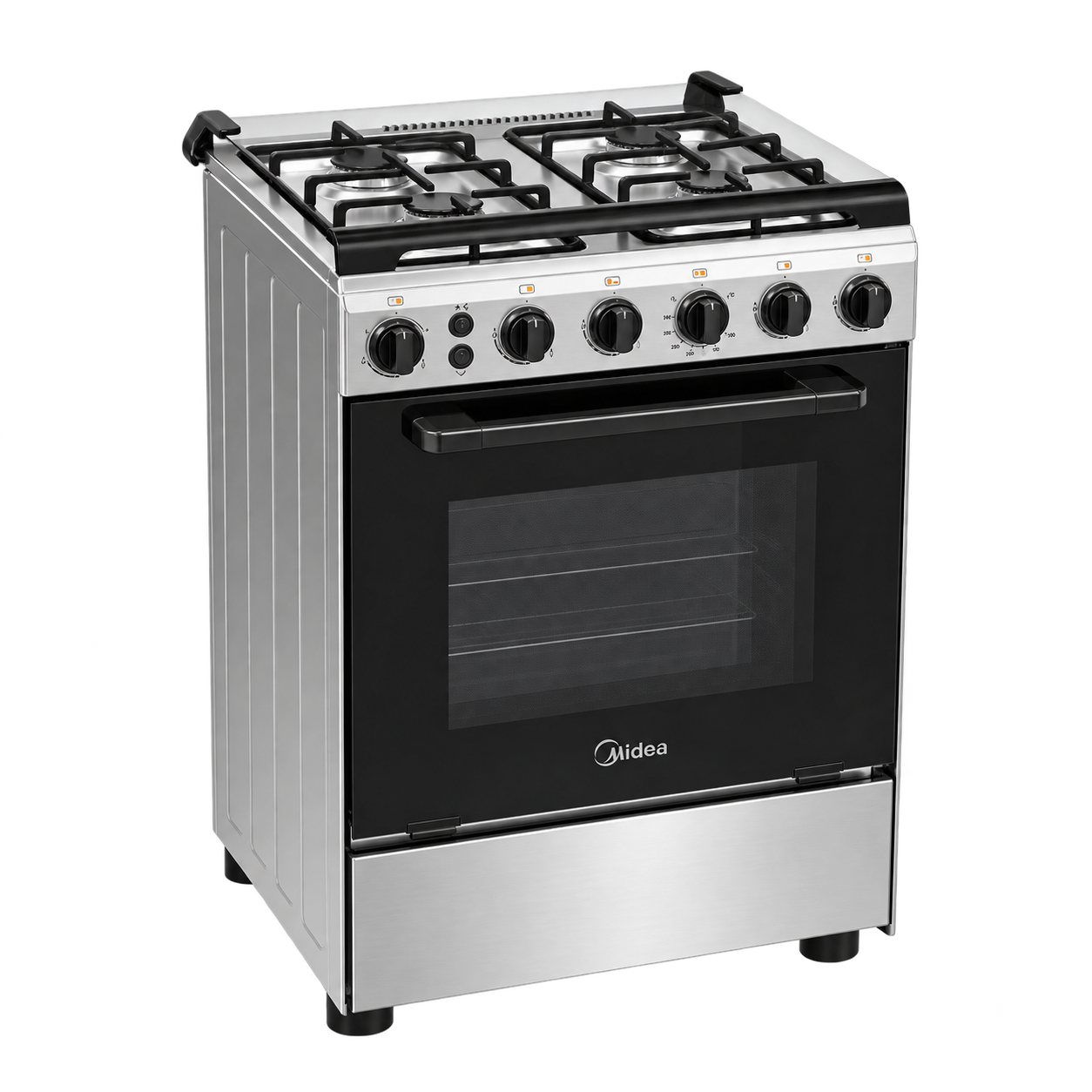 CONCEPCION MIDEA GAS RANGE 60CM, 4 GAS BURNER (SILVER)