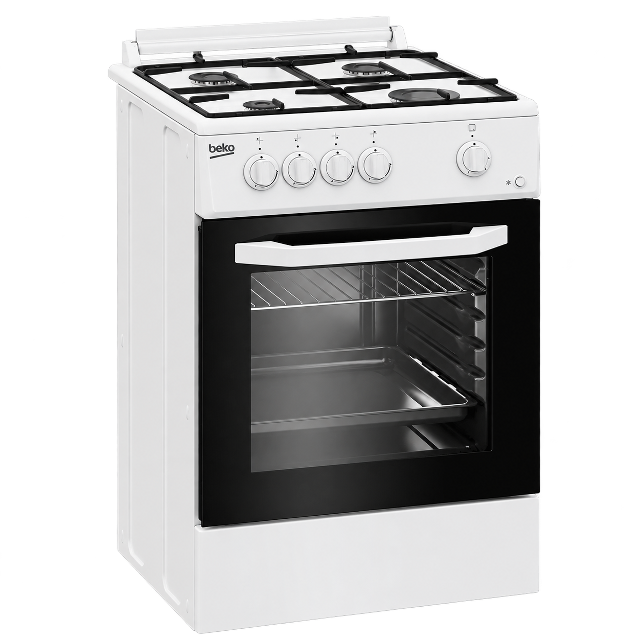BEKO GAS RANGE 50CM 4 GAS BURNERS