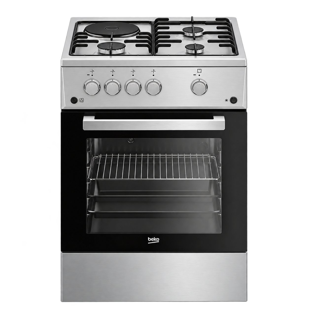 BEKO GAS RANGE 50CM 3 GAS + 1 HOT PLATE BURNER
