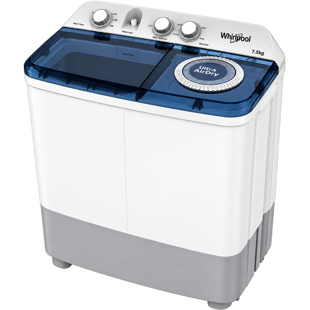WHRILPOOL WASHING MACHINE 7.5KG TWIN TUB WASHER