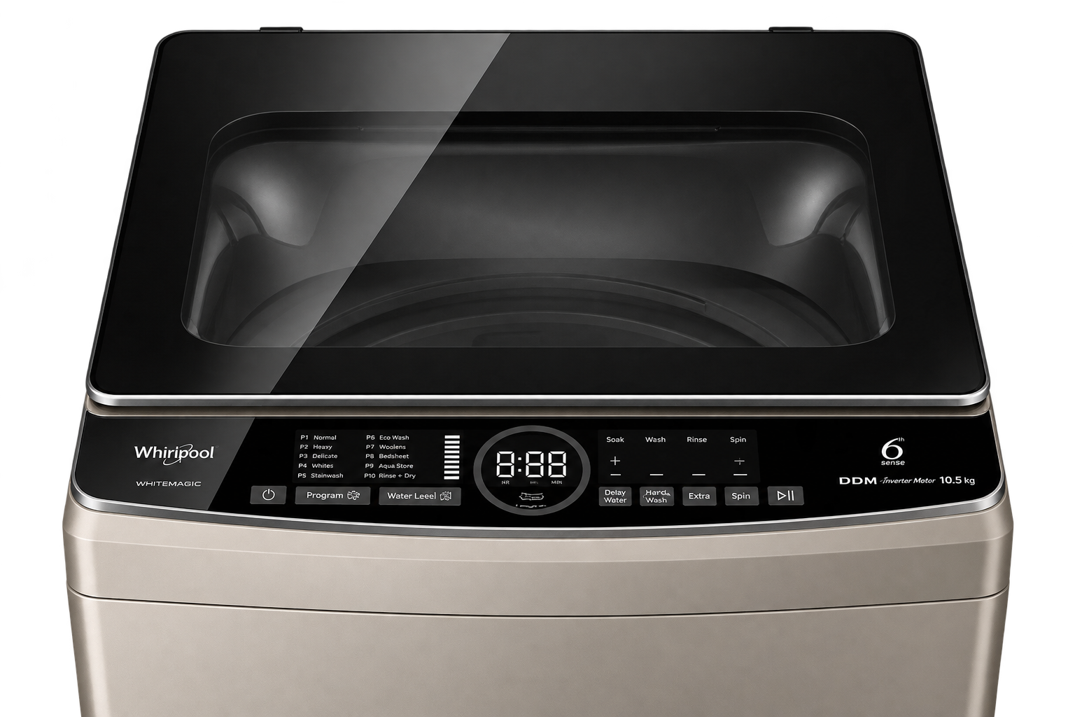 WHIRLPOOL WASHING MACHINE 9.5KG TOP LOAD INVERTER WASHER