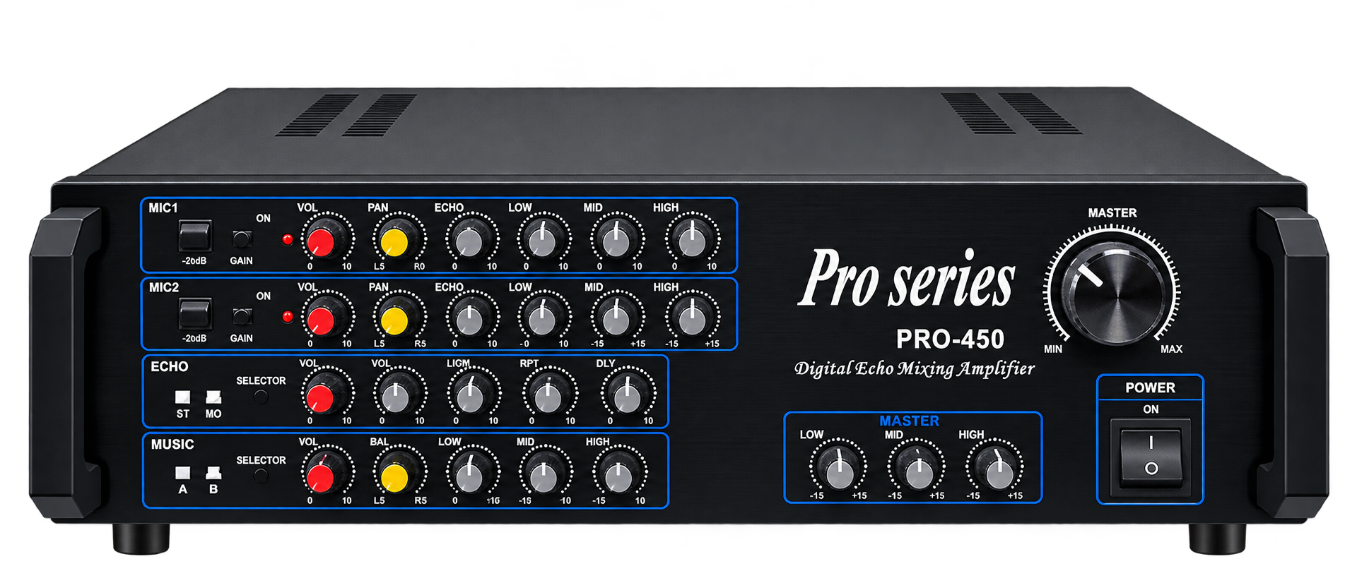 TJ MEDIA PRO SERIES 2 CHANNEL AMPLIFIER 450 WATTS