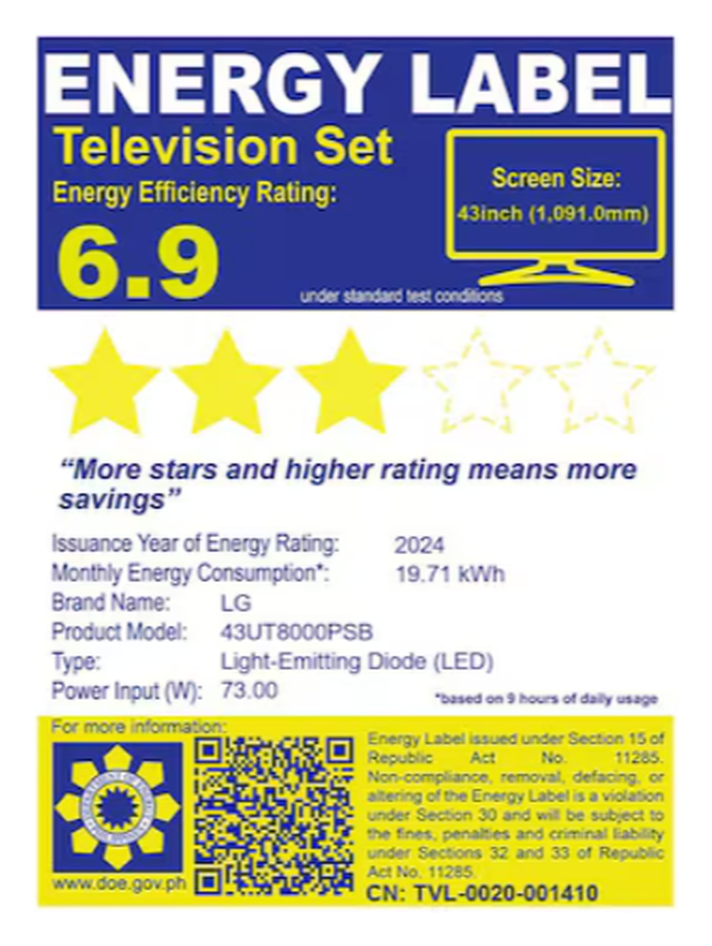 LG 43"UHD AI 4K SMART TV 2024 A5 Gen7 AI PROCESSOR 4K.